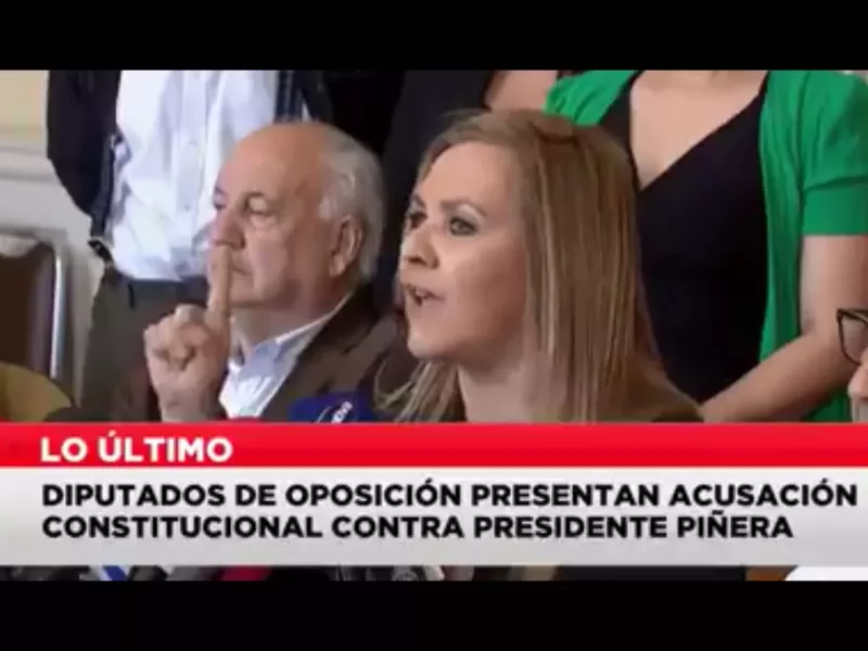LO ÚLTIMO: Diputados de oposición presentan acusación constitucional contra Presidente Sebastián Piñera.