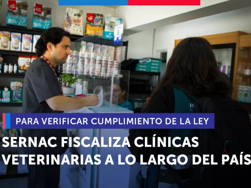 Sernac fiscalizó clínicas veterinarias en todo Chile
